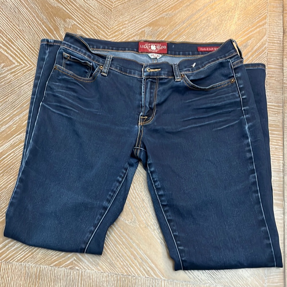 Lucky Brand blue jeans boot cut lightly worn size 10/30